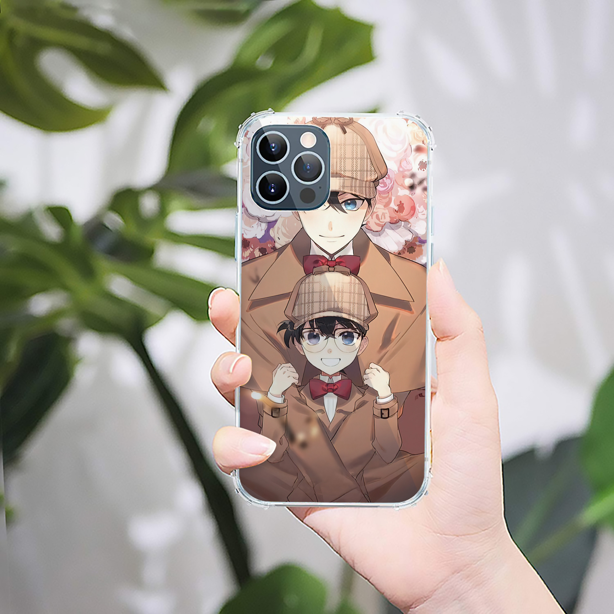 （画像用） 名探偵コナン Detective Conan 【iPhone 12シリーズ対応】透明スマホケース（クリアソフトケース）